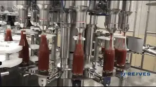 Ketchup Filling with Bottle Rinsing