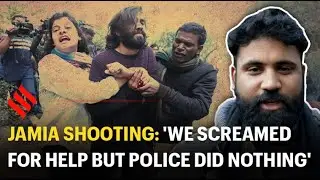 Jamia student shot at as Delhi cops watch
