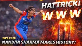 Nandini Sharma Hat-Trick in WPL 2026 | 4 Wickets in Final Over vs Gujarat Giants 😲😲