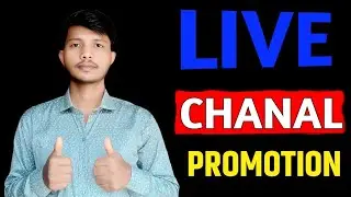 How I Promoted My YouTube Channel For FREE 100% REAL #live