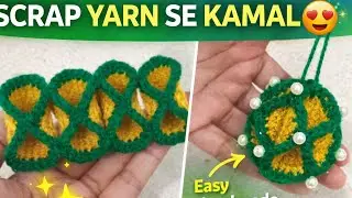 YE SCRAP YARN SE BANA? 😱 | Easy Crochet Idea#arseeyarnart#viralvideo#crochet pattern#