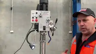 SM-GHC40A. 415Volt & 240Volt Models Geared Head Drill with Power Feed & Coolant. Geared Drive