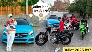 💪Bullet Standard back fire Trick Vs Bullet Electra power😱