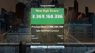 Pinball FX3 - Spiderman - 5 min Tournament