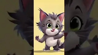 🤣🐾 Funny Kitten Chasing Its Tail | Cute 4K Short