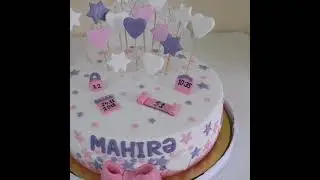 🎂👩&zwj;💼 Торт для девочки на 1 годик.Торт МЕТРИКА /Cake for a girl for a 1 year /1 yasli qiz ucun Tort.