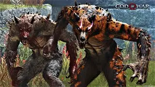 God of War - Kratos vs Wulver Enemies - No Damage - Give Me God of War NG+