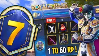 😳M7 ROYAL PASS BGMI // ( 1 TO 50 RP ) MONTH 7 ROYAL PASS PUBG MOBILE !!