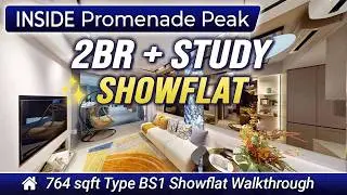Inside Showflat | Discover the refined 2-Bedroom + Study at The Promenade Peak