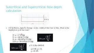 Open Channel Flow: Depths, Eᶜ, Yᶜ, and Obstruction Impact on depth