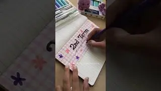 Notebook Divider For 2nd Term 🌷✨ #togetherwcreativeness #notebookdecoration #pagedecoration #shorts