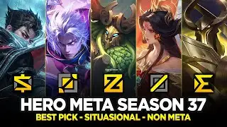 HERO META PUSH RANK TERBAIK SEASON 37 | Solo Push Rank Auto Winstreak!!