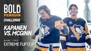 Kasperi Kapanen vs. Brock McGinn: Extreme Flip Cup | Pittsburgh Penguins