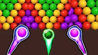 BUBBLE SHOOTER NEW GAMEPLAY LEVEL #10-17 😳 / BUBBLE SHOOTER ANDROID Gameplay #205