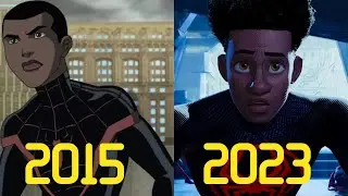 Evolution of Miles Morales/Spider-Man 2015- 2023