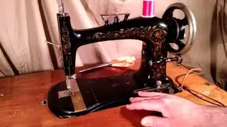 Serviced Antique 1890's New Remington Floral Treadle Sewing Machine 5 M 217368
