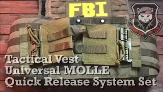 Tactical Vest Universal MOLLE Quick Release System Set