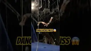 Dangerous miss 😱 #circus #flyingtrapeze #цирк #трюки #gymnast #acrobatics #flip #tricks #skills