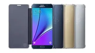 View Clear Flip Case Cover Folio for Galaxy Note 5 by Samsung