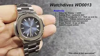 Quick Vid: Watchdives WD0013 Dress Watch Short Review