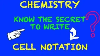 ELECTROCHEMISTRY || HOW TO WRITE CELLNOTATION || ELECTROCHEMICALCELL || ANODE AND CATHODE || VTU