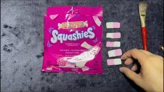 ASMR New Smarties Squashies Candy Eating, Whispering, Brushing, Soft Crinkle Sounds!