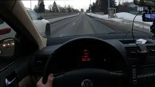 POV Drive: 2009 VW Jetta TDI | Going to Walmart
