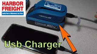 Hercules 20v USB Port Battery Adapter||Harbor Freight