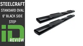 Steelcraft Standard Oval 6-inch Black Side Steps
