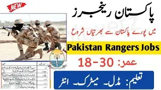 Pak Rangers Jobs 2021 | Punjab Rangers Jobs 2021 | Sindh Rangers Jobs | New Jobs 2021 in Pakistan