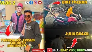 My Second Vlog || Mahapoli To Kalyan To Juhu Beach || Full Enjoyed All Moment || @BHIWANDIRAPPER