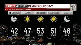 Mostly sunny, 50s in metro Atlanta today