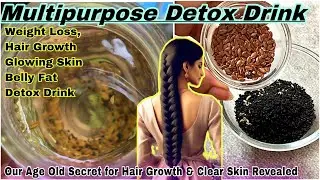 Detox Water for Weight Loss, Clear Skin and Hair Growth| Detox your body in just one day|Detox water