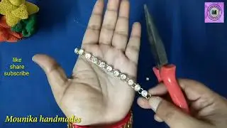 How to make stylish Kundan hip chain at home. DIY hip chain.