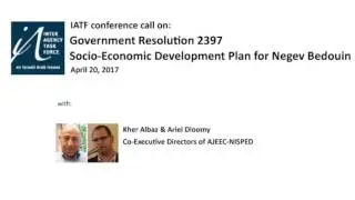 Government Resolution 2397  Socio Economic Development Plan for Negev Bedouin  2017 2021