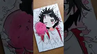 Full spill art process | Shizuka kuze from Takopi's original sin .