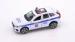Инерционная металлическая машина &laquo;Volvo XC60 R-Desing. Полиция&raquo;, Технопарк XC60-12POL-WH