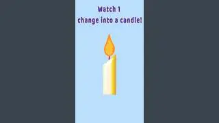 How to Turn Number 1 Into a Candle! 🕯️
