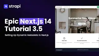 How To Set Dynamic Metadata in Next.js &ndash; Epic Next.js Tutorial for Beginners Part 3&ndash;5