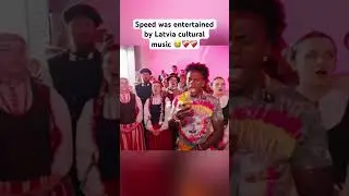 Speed was entertained by Latvia cultural music 😭❤️&zwj;🩹#ishowspeed  #fyp #helpmemakethismakesense