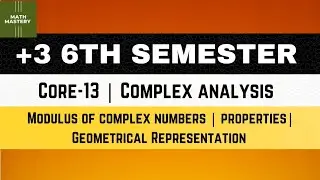 Lect-02 | Modulus of Complex Number | Properties | Geometrical Representation