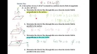 Electric Flux problem solving