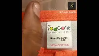 Satin Printed Label