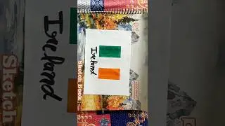 how to draw ireland flag🇮🇪 #drawing