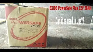 Exide Power Safe | Review 2020 | Can it be used in ups?