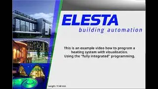 Elesta - Programming instruction for an heating system