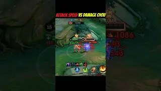 ATTACK SPEED vs DAMAGE BUILD CHOU🔥🥶 #mobalegends5v5 #moba5v5pippin #moba5v5english #chou #shorts