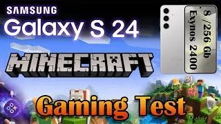Samsung Galaxy S24 Minecraft Mobile Gaming Test | Exynos 2400 | 8GB 256 GB