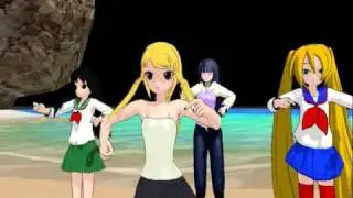MMD Pop Candy {Kagome, hinata, Sailor Moon, Tohru, Winery, Rukia} [ANIME]