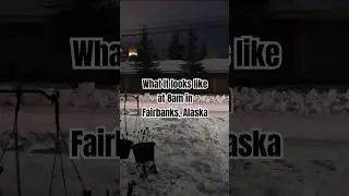 8am in Fairbanks, Alaska #morning #dark #alaska #fairbanks #winter #snow #darkness #cloudy #foggy